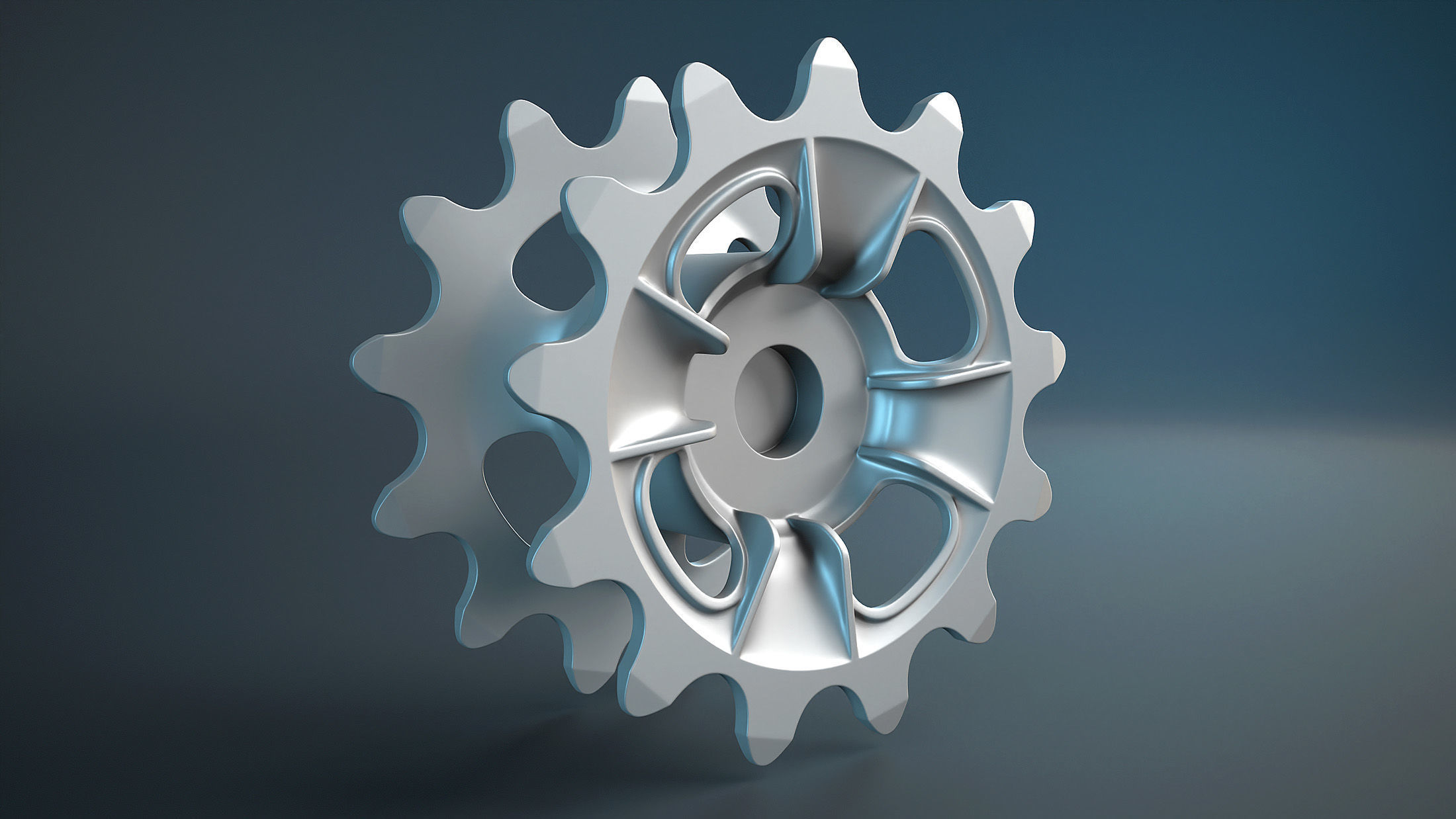 PT-76 Tank and ASU-85 Wheels Set 3D model_12