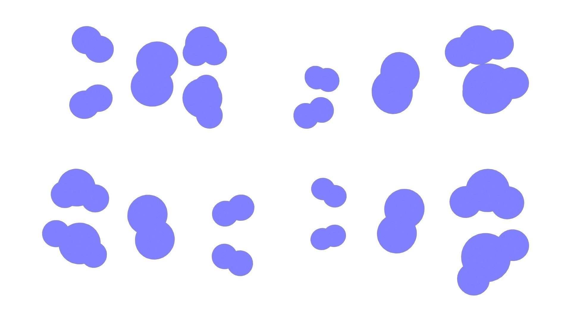 Reaction of Hydrogen and Oxygen to Water Low-poly 3D model_5
