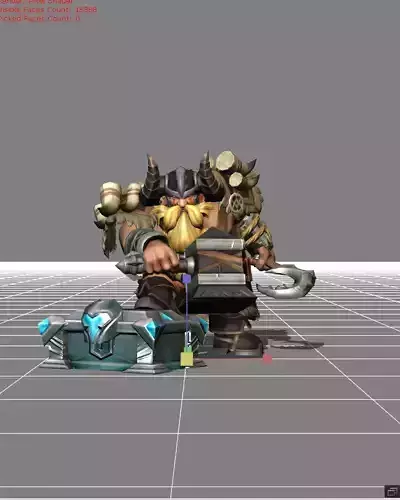 Franco Bone Crusher Skin Low-poly 3D model Franco Bone Crusher Skin Low-poly 3D model