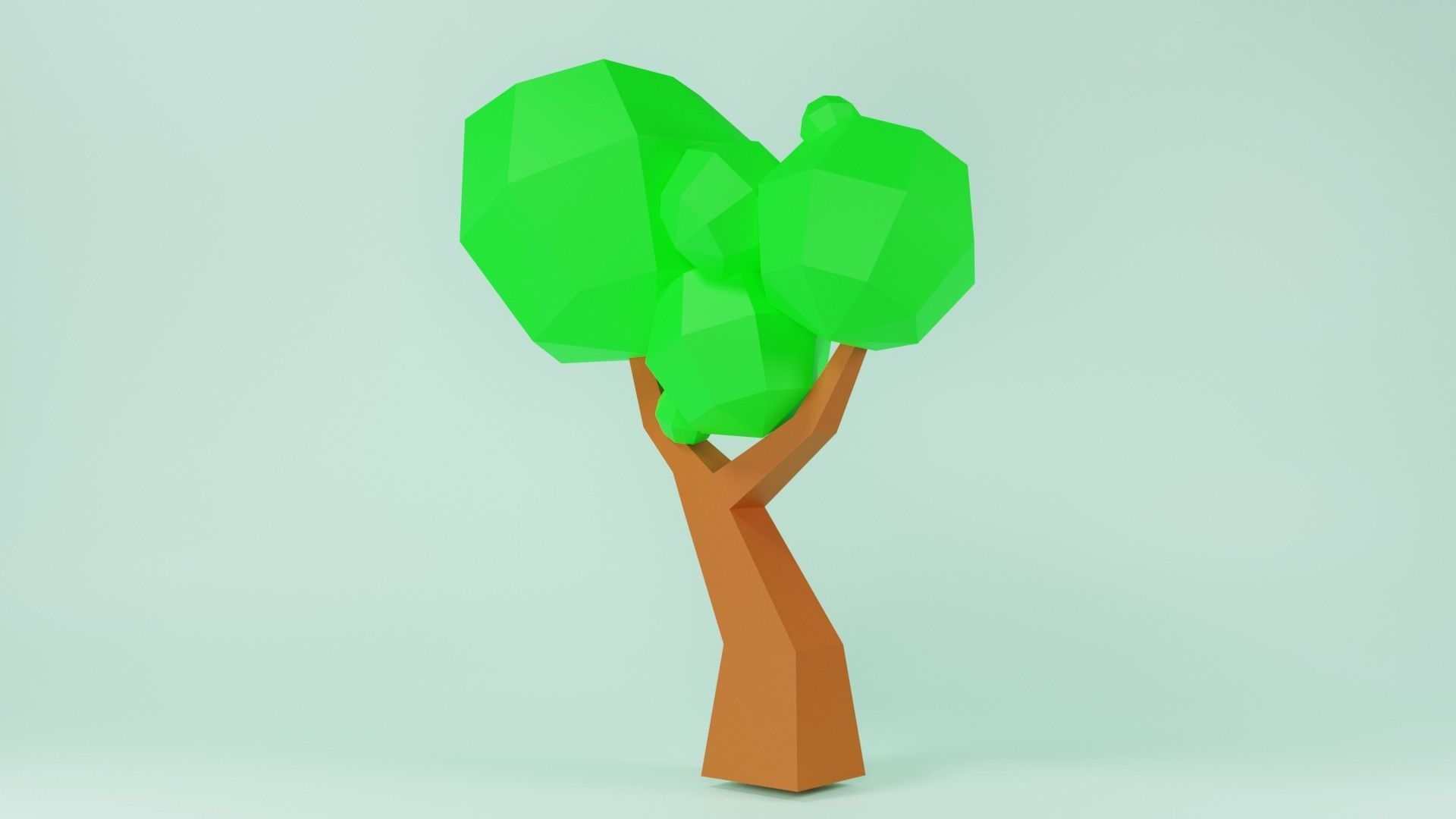 Low Poly Tree 3D Model - Game Ready  Free low-poly 3D model_1