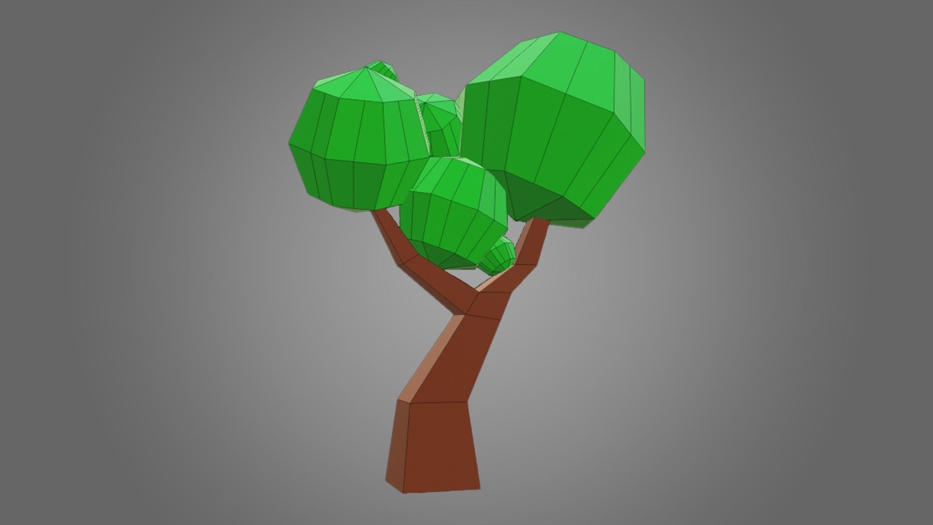 Low Poly Tree 3D Model - Game Ready  Free low-poly 3D model_3
