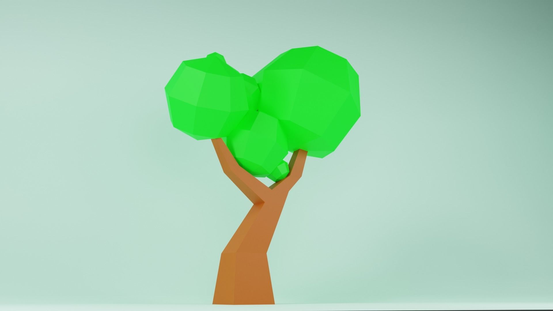 Low Poly Tree 3D Model - Game Ready  Free low-poly 3D model_2
