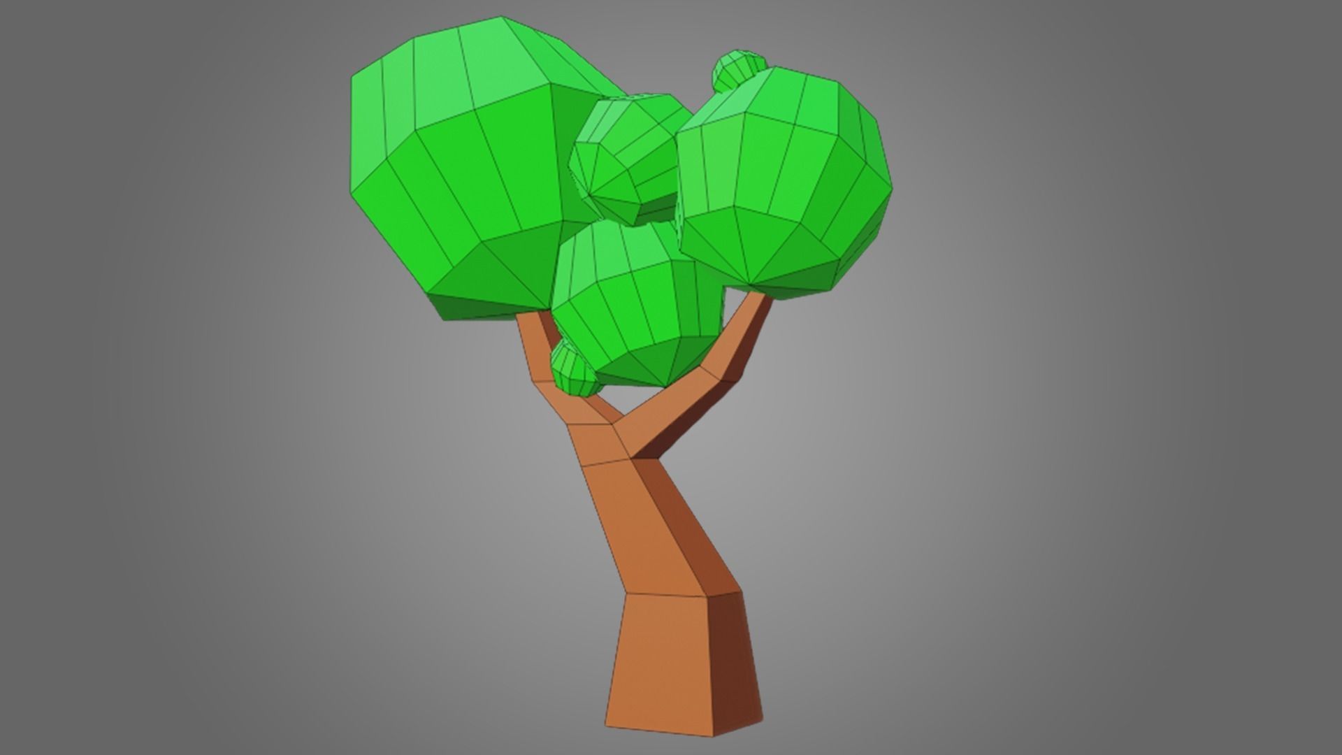 Low Poly Tree 3D Model - Game Ready  Free low-poly 3D model_5