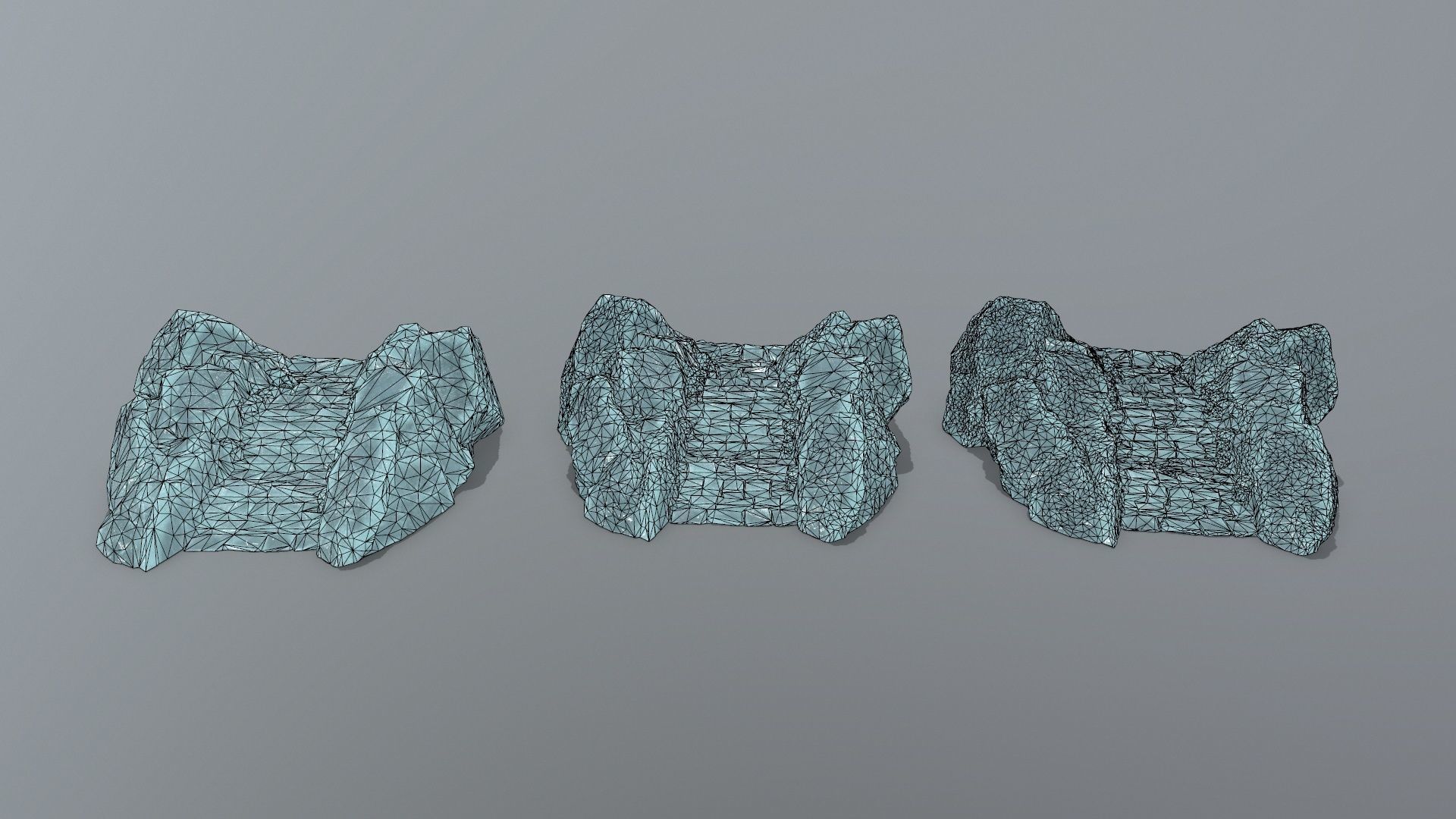 ice stairs Low-poly 3D model_14