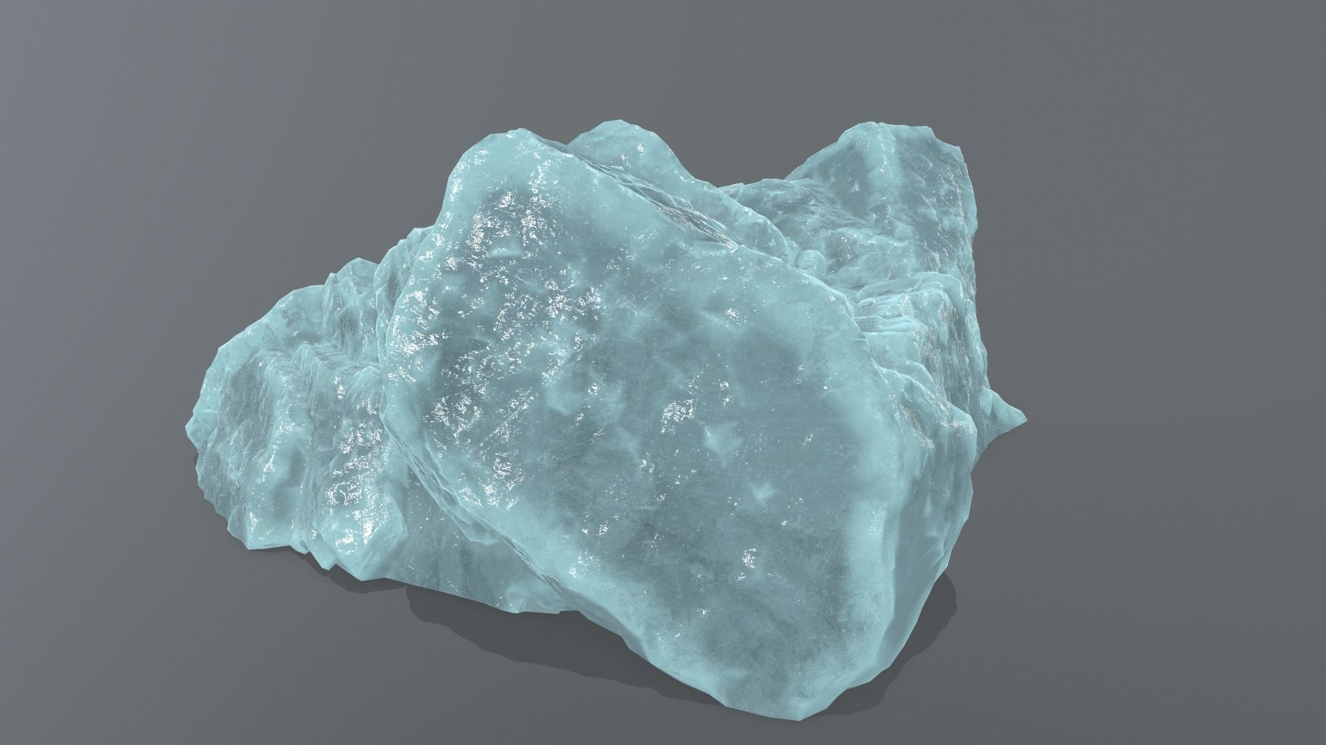 ice stairs Low-poly 3D model_4