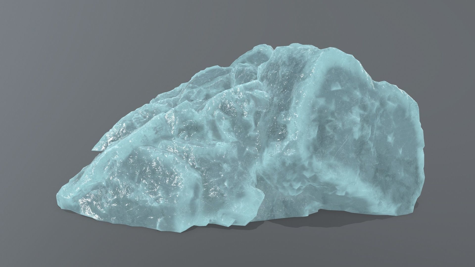 ice stairs Low-poly 3D model_3