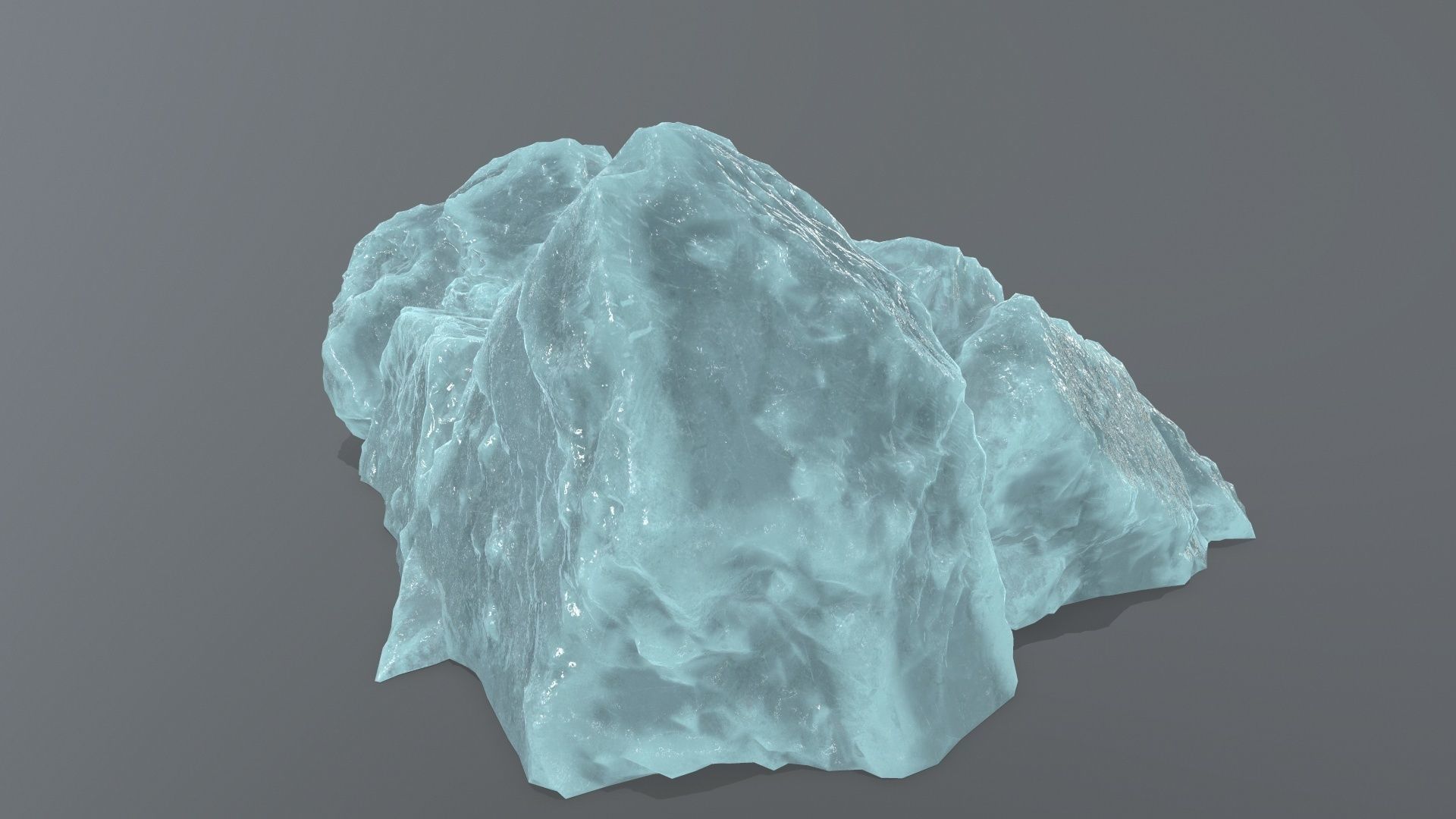 ice stairs Low-poly 3D model_8