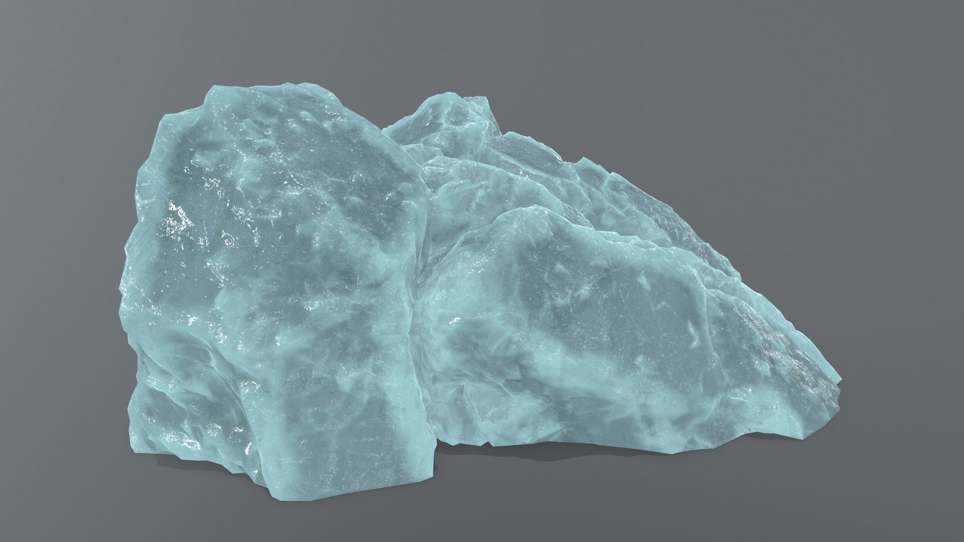 ice stairs Low-poly 3D model_9