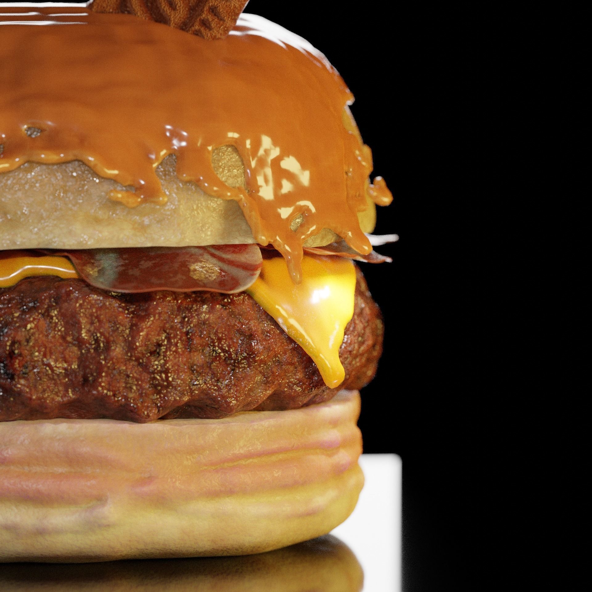 Burger Lotus 3D model_4