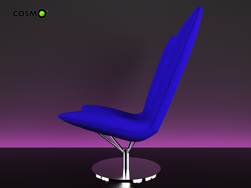 Armchair Angel 3D model_1