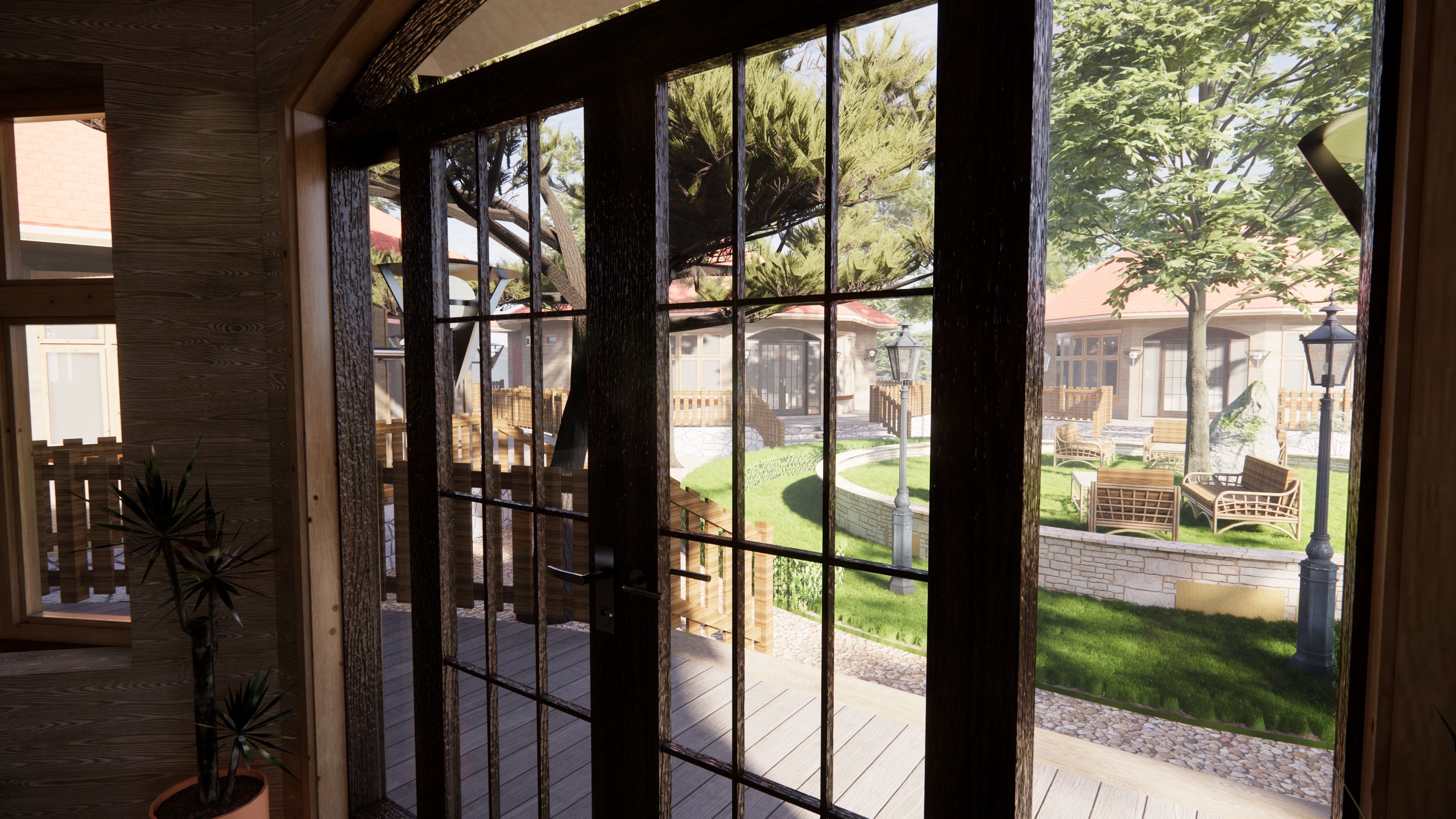 HOUSE COTTAGE CABIN HUT VILLAGE PACK Low-poly 3D model Low-poly 3D model_2