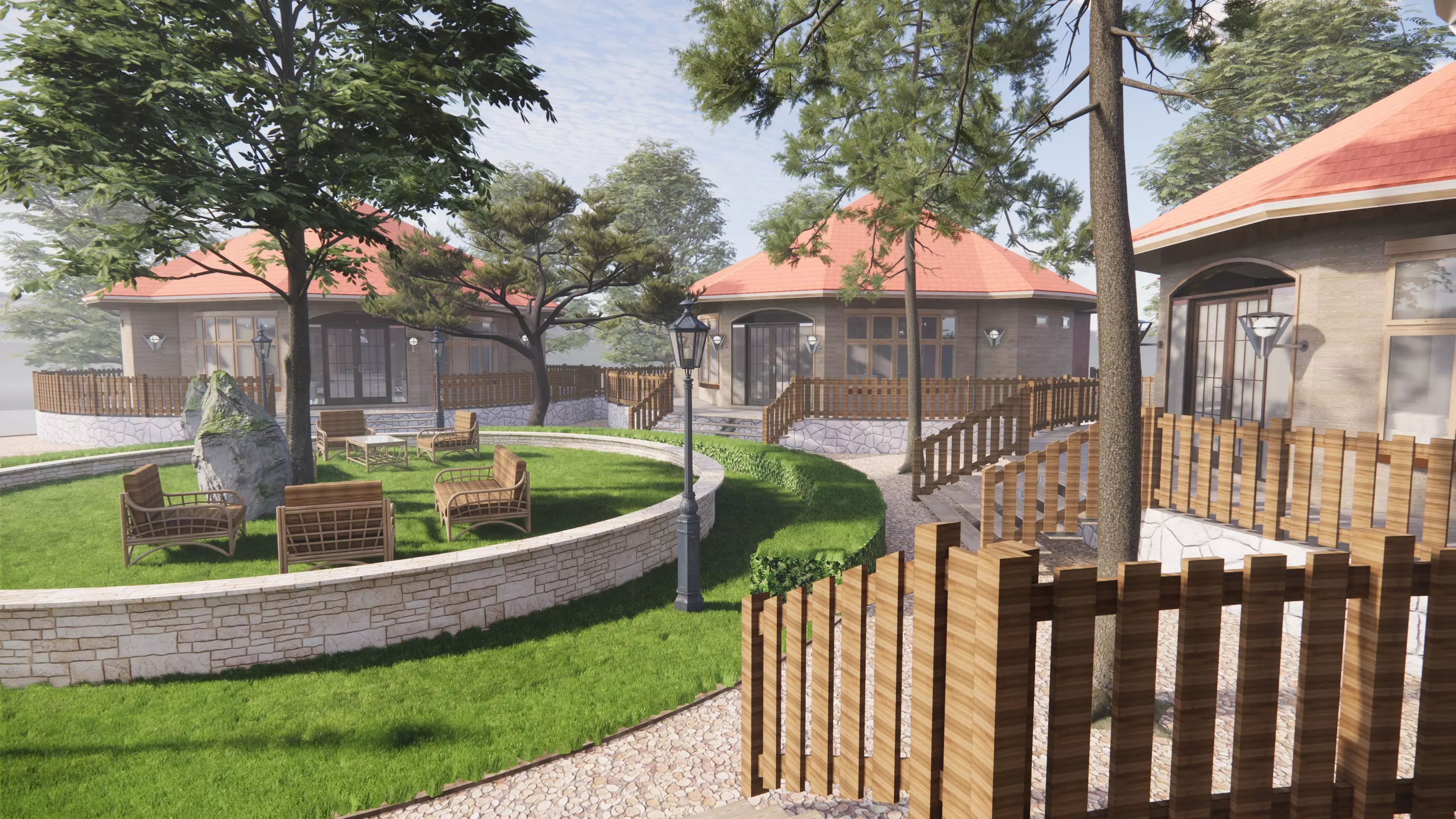 HOUSE COTTAGE CABIN HUT VILLAGE PACK Low-poly 3D model Low-poly 3D model_0