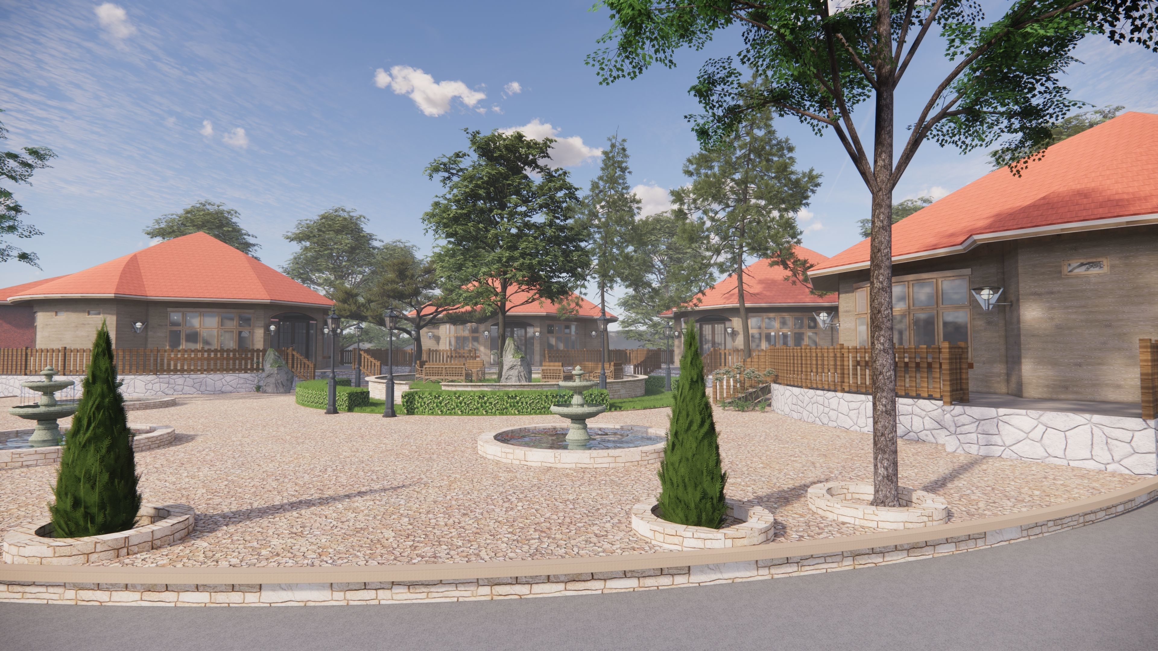 HOUSE COTTAGE CABIN HUT VILLAGE PACK Low-poly 3D model Low-poly 3D model_10