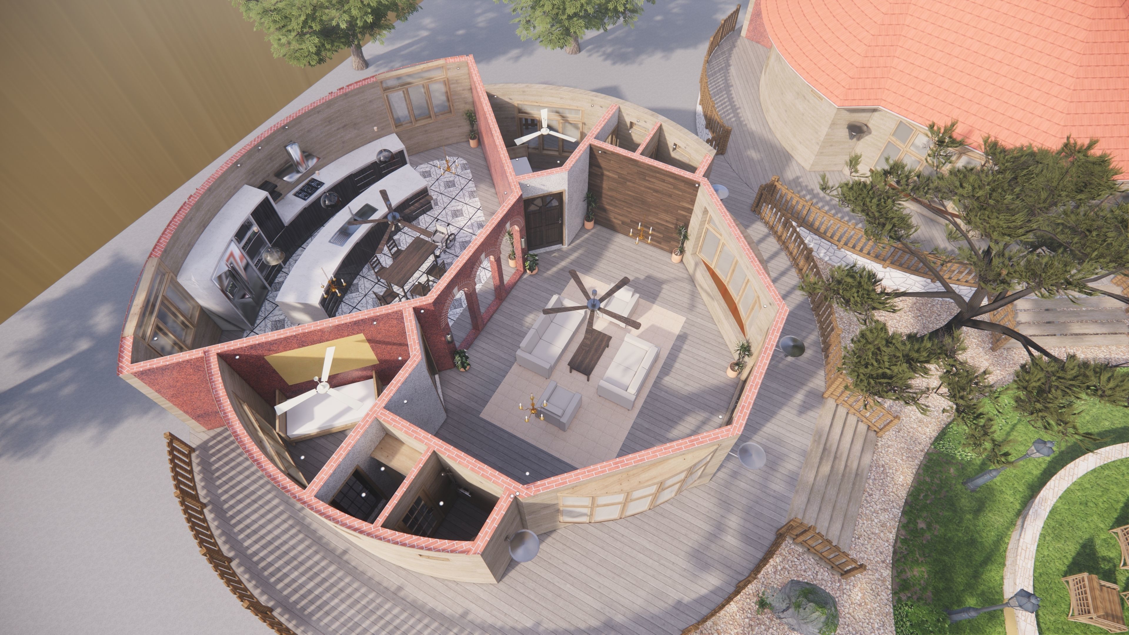 HOUSE COTTAGE CABIN HUT VILLAGE PACK Low-poly 3D model Low-poly 3D model_5