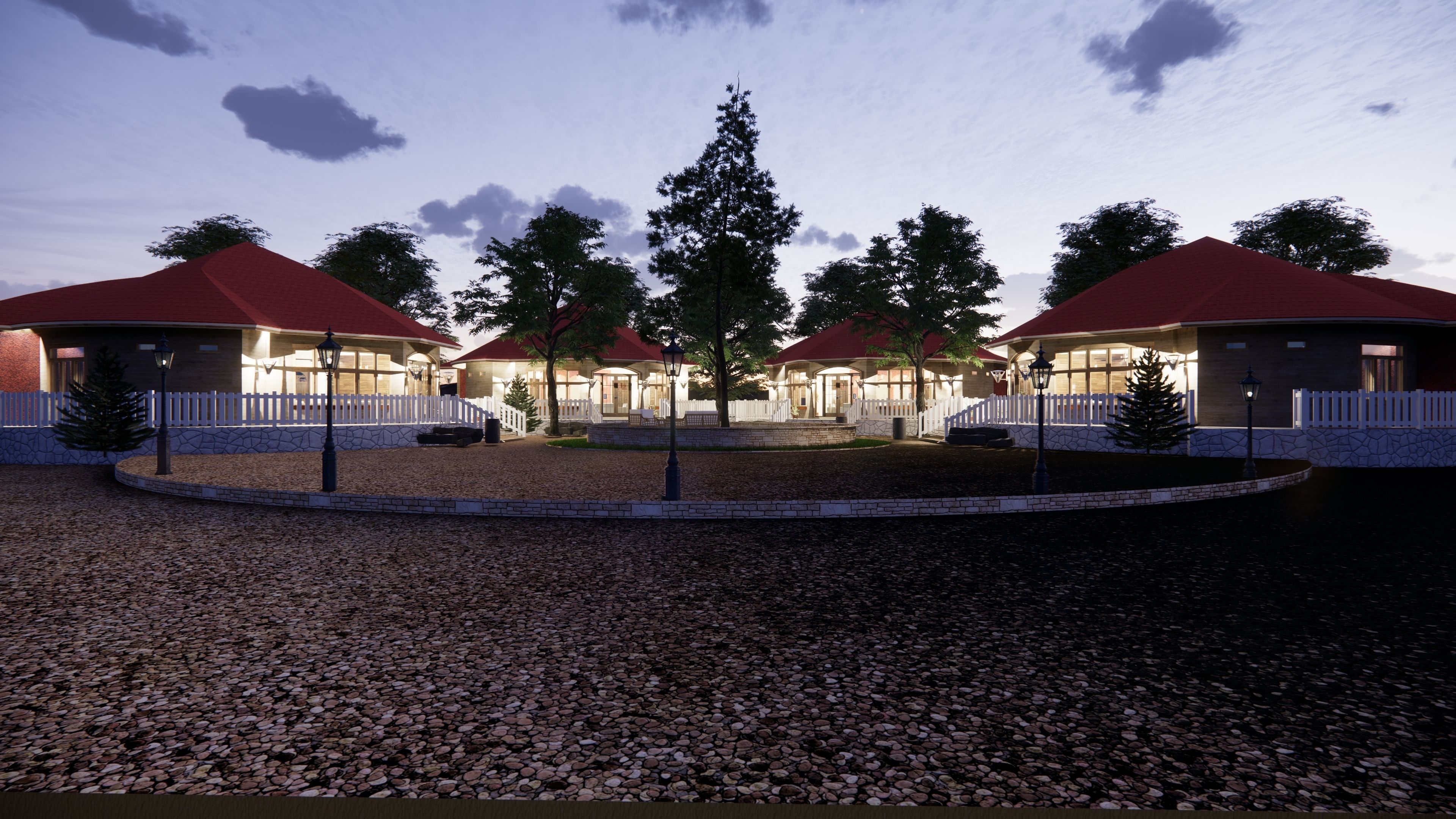 HOUSE COTTAGE CABIN HUT VILLAGE PACK Low-poly 3D model Low-poly 3D model_9