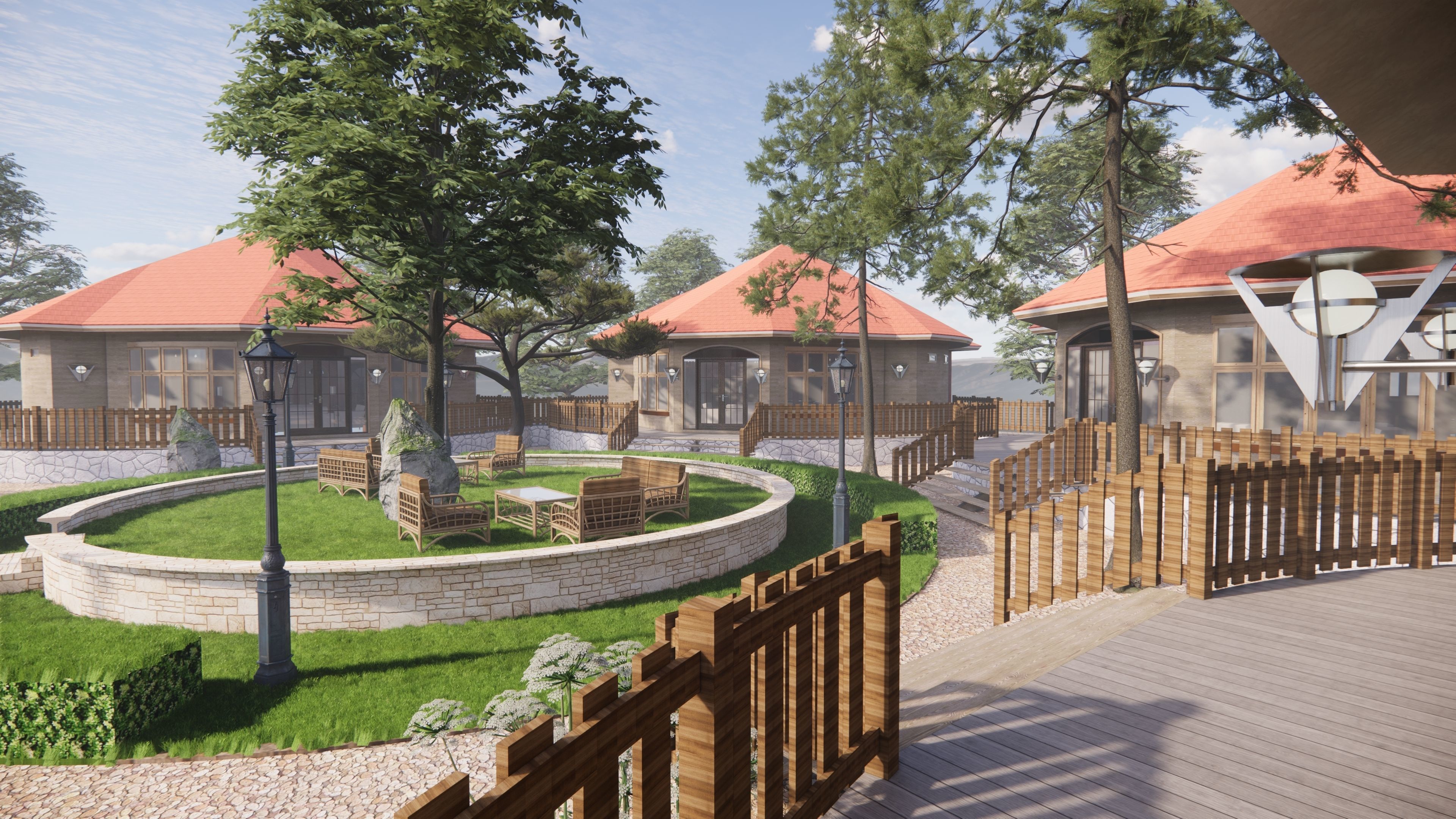 HOUSE COTTAGE CABIN HUT VILLAGE PACK Low-poly 3D model Low-poly 3D model_1