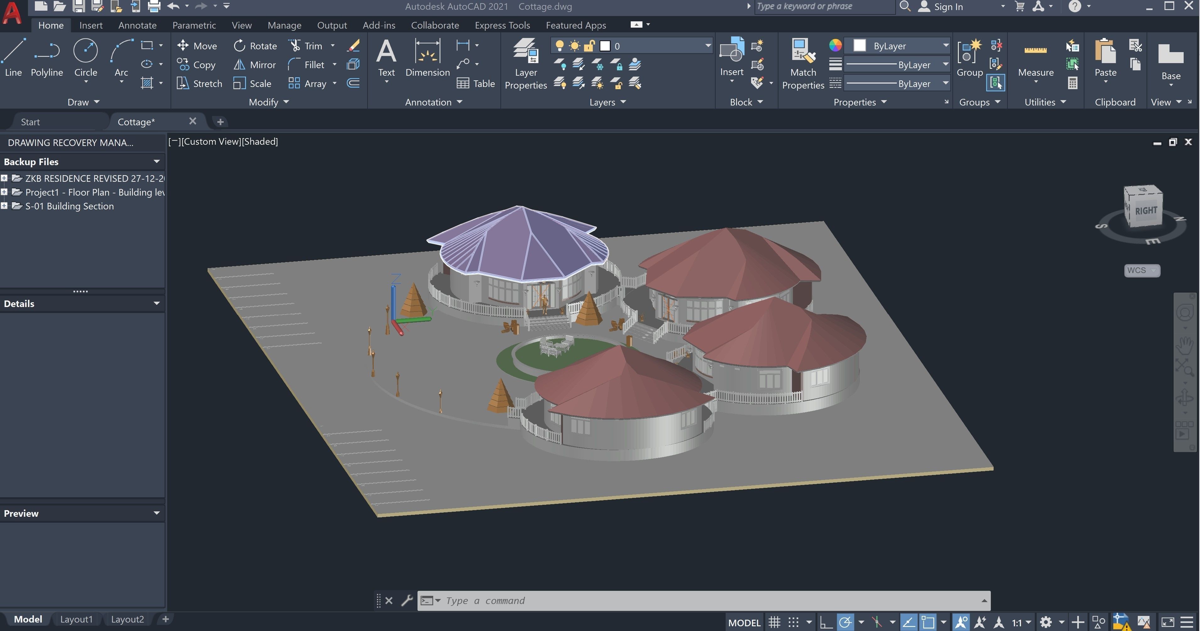HOUSE COTTAGE CABIN HUT VILLAGE PACK Low-poly 3D model Low-poly 3D model_8