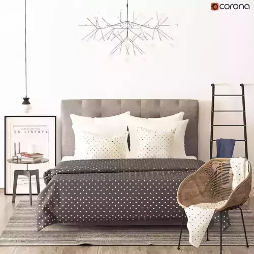 Archviz Bed 01 3D model