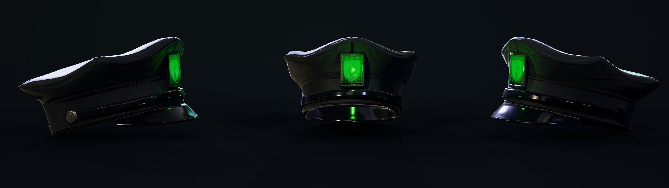 Cyberpunk Police officer Low-poly 3D model_19