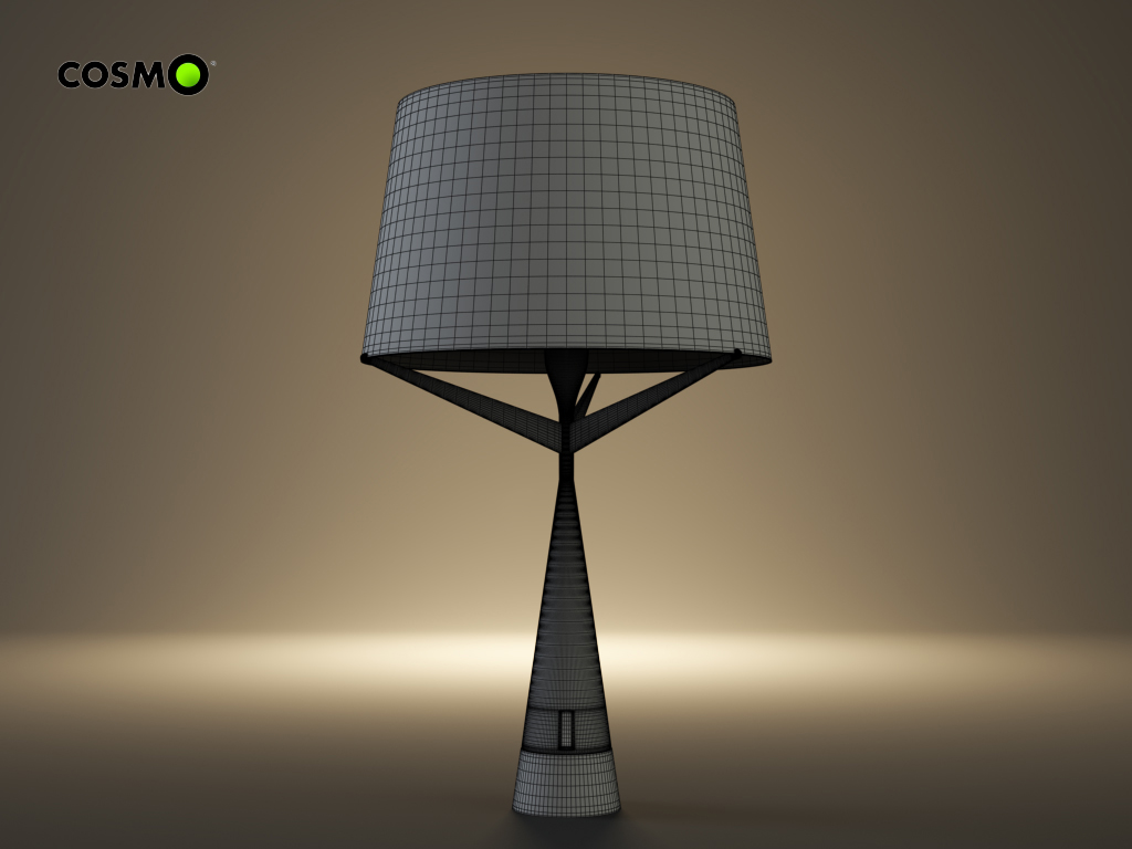 desk lamp S71 3D model_4