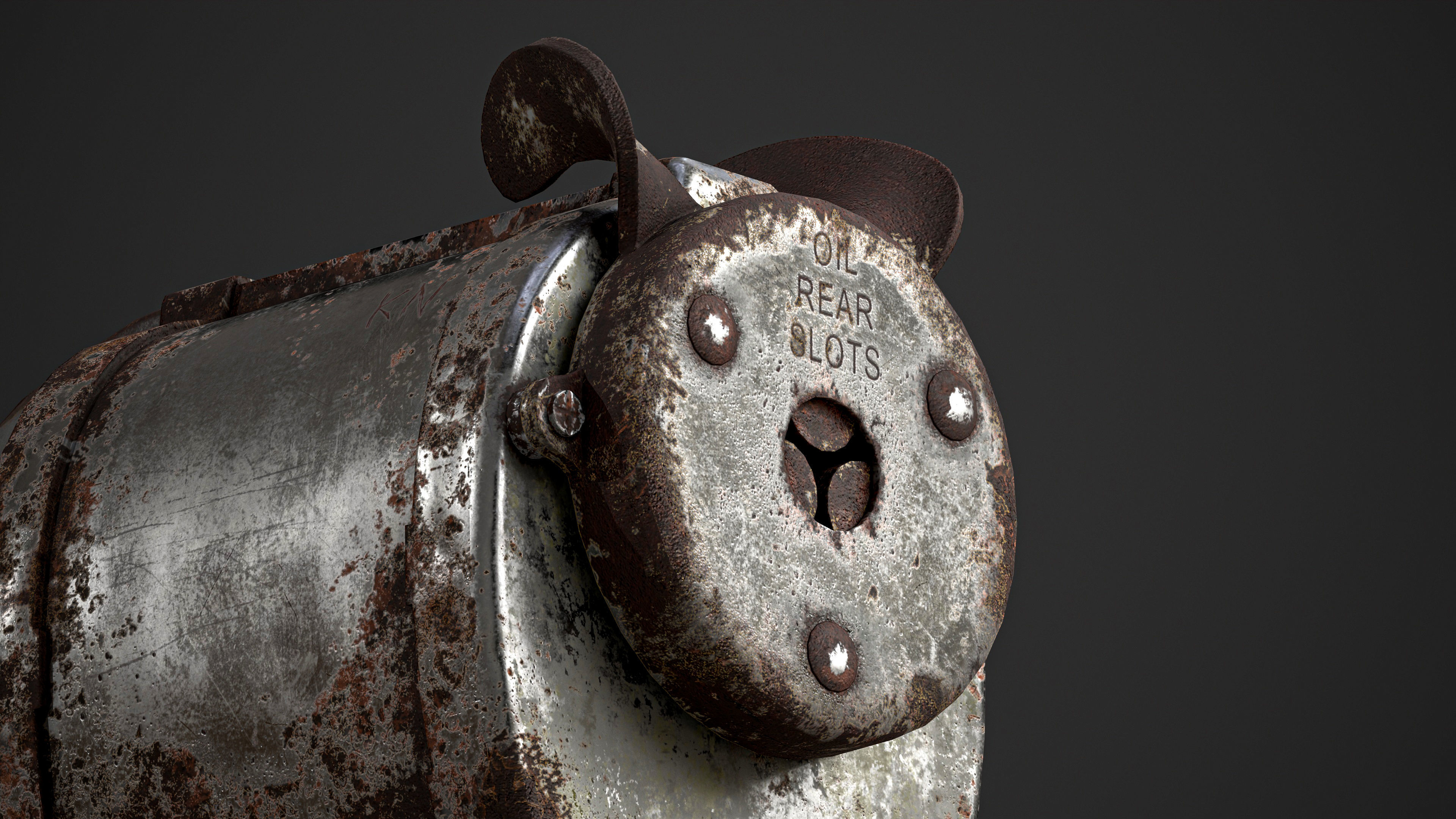 Old  Pencil  Sharpener Low-poly 3D model_10