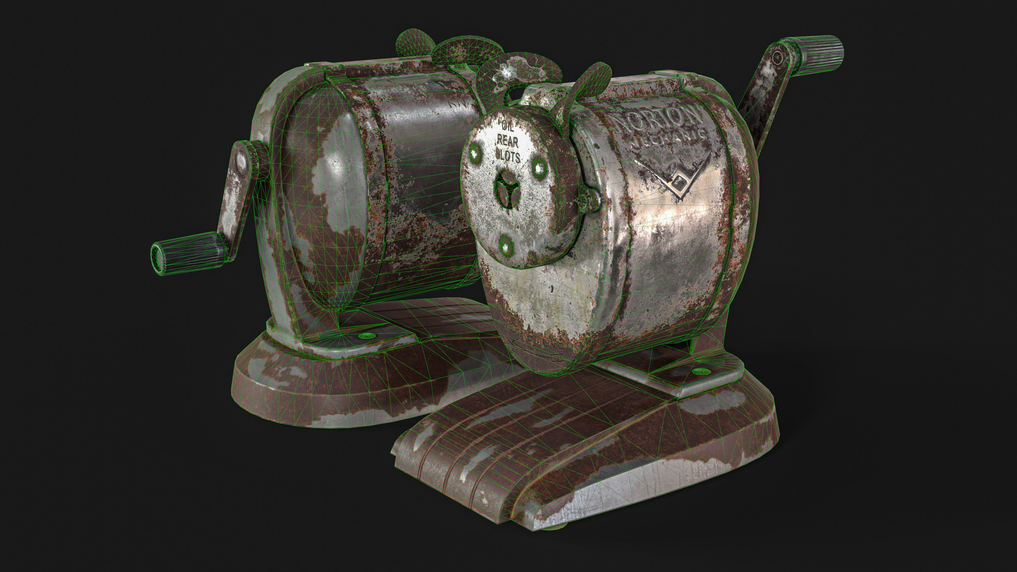 Old  Pencil  Sharpener Low-poly 3D model_13
