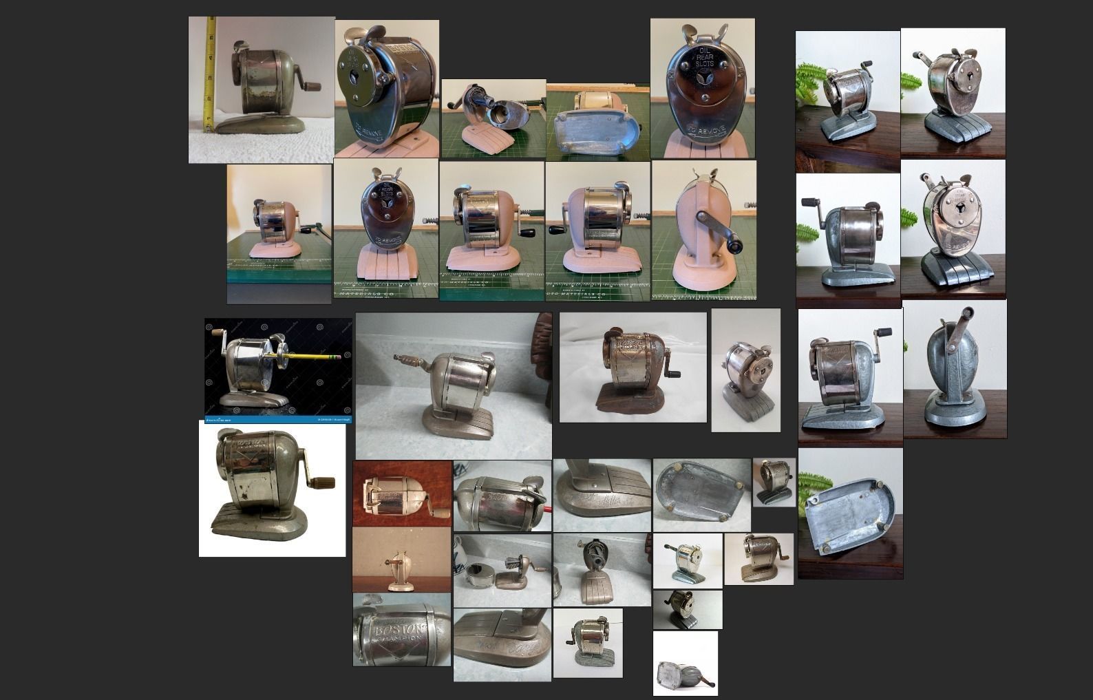 Old  Pencil  Sharpener Low-poly 3D model_4