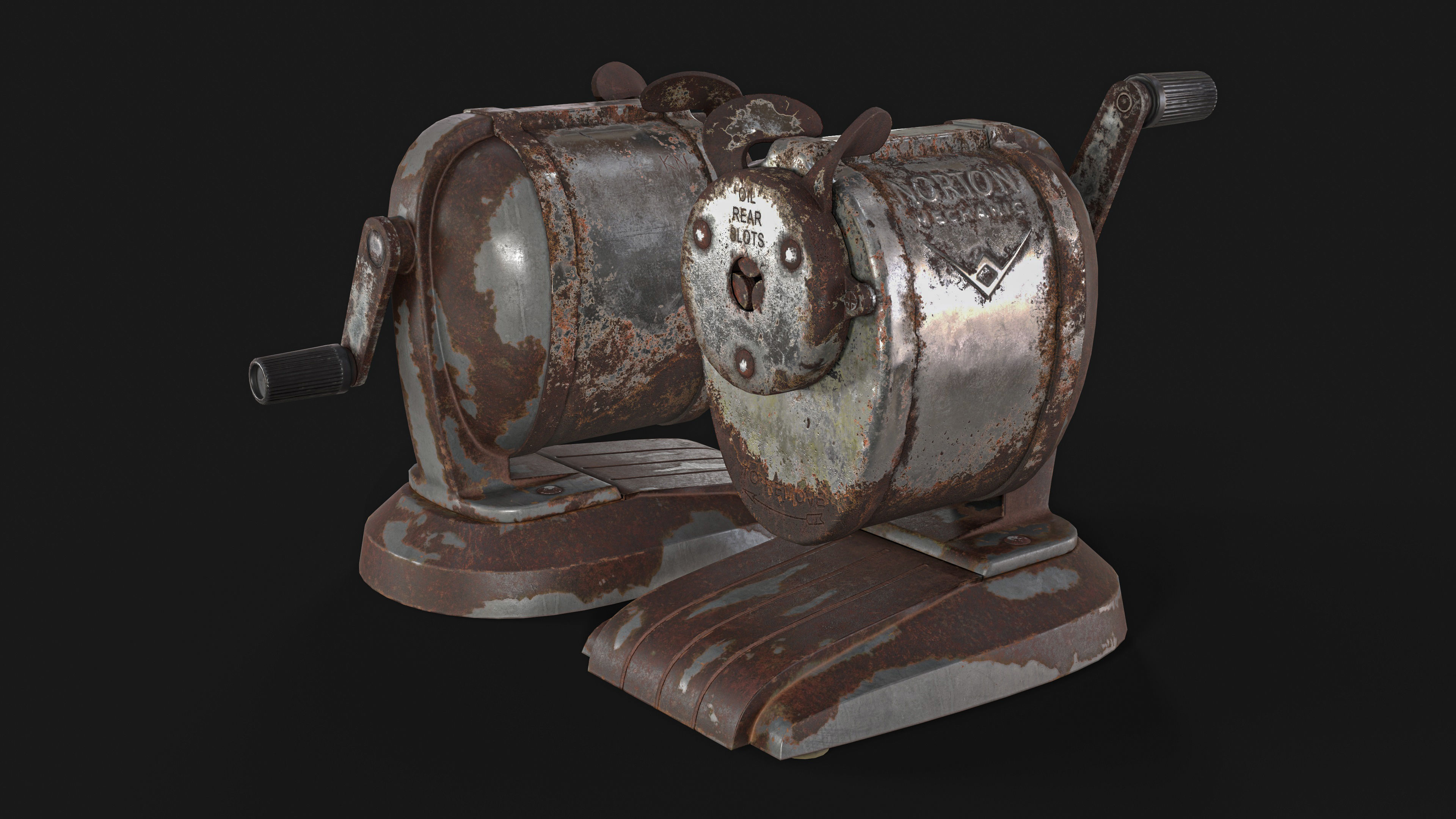 Old  Pencil  Sharpener Low-poly 3D model_5