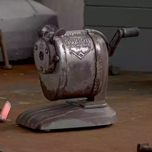 Old  Pencil  Sharpener Low-poly 3D model