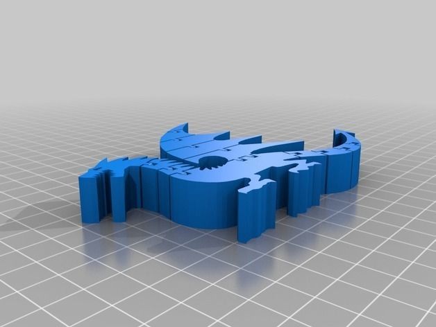 Red dragon Free 3D print model_1