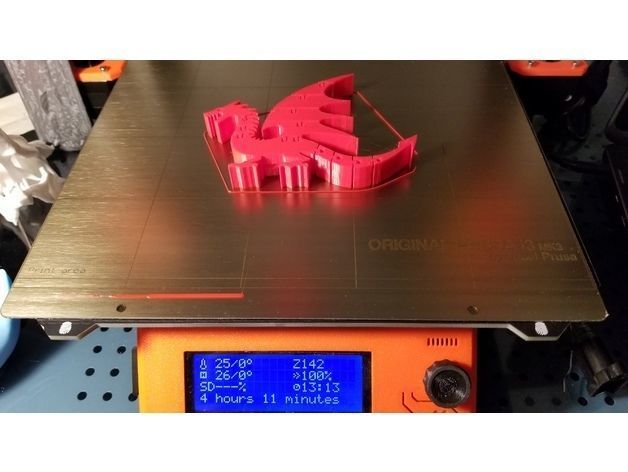 Red dragon Free 3D print model_2