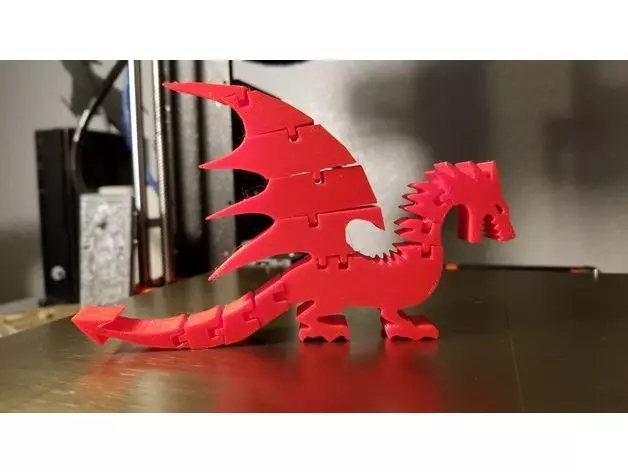 Red dragon Free 3D print model_0