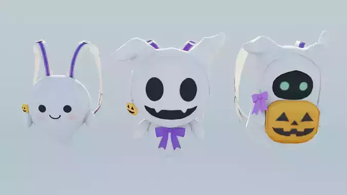 Bag 3x Adorable Ghost Backpack