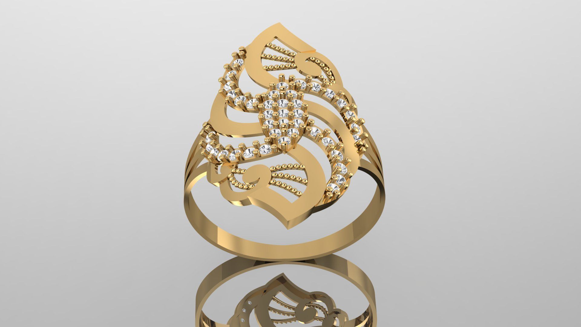 Fancy Ring 3D print model_1
