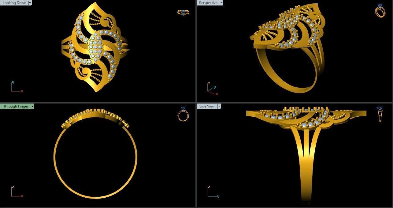 Fancy Ring 3D print model_5