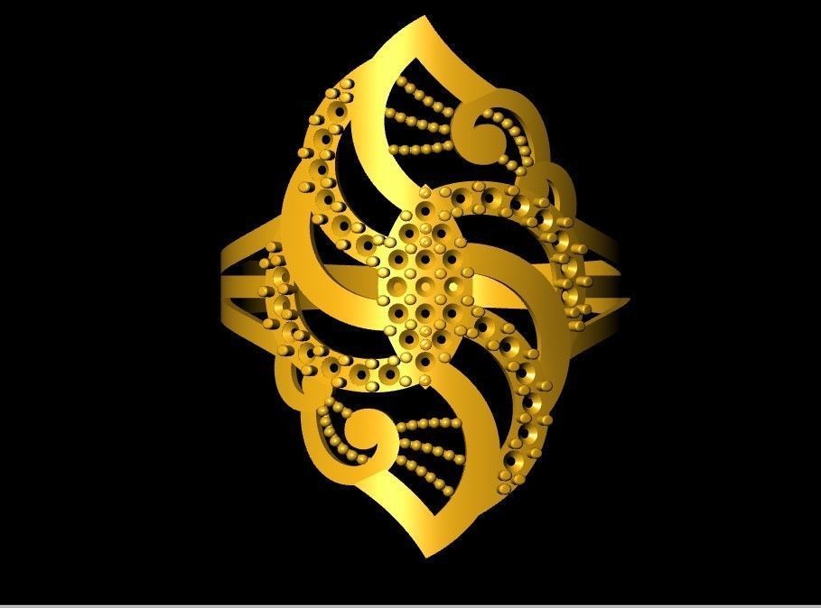 Fancy Ring 3D print model_9