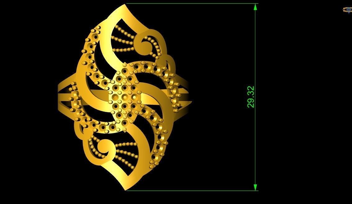 Fancy Ring 3D print model_4