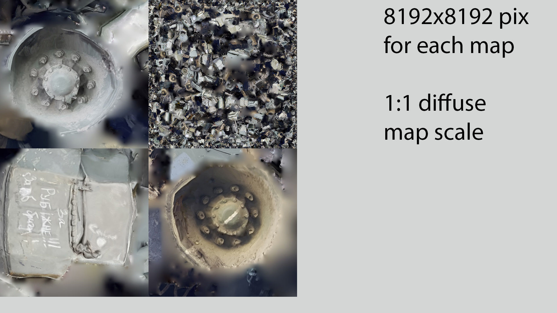 Destroyed 2S19 Msta 152 mm self-propelled howitzer M1990 3D model_6
