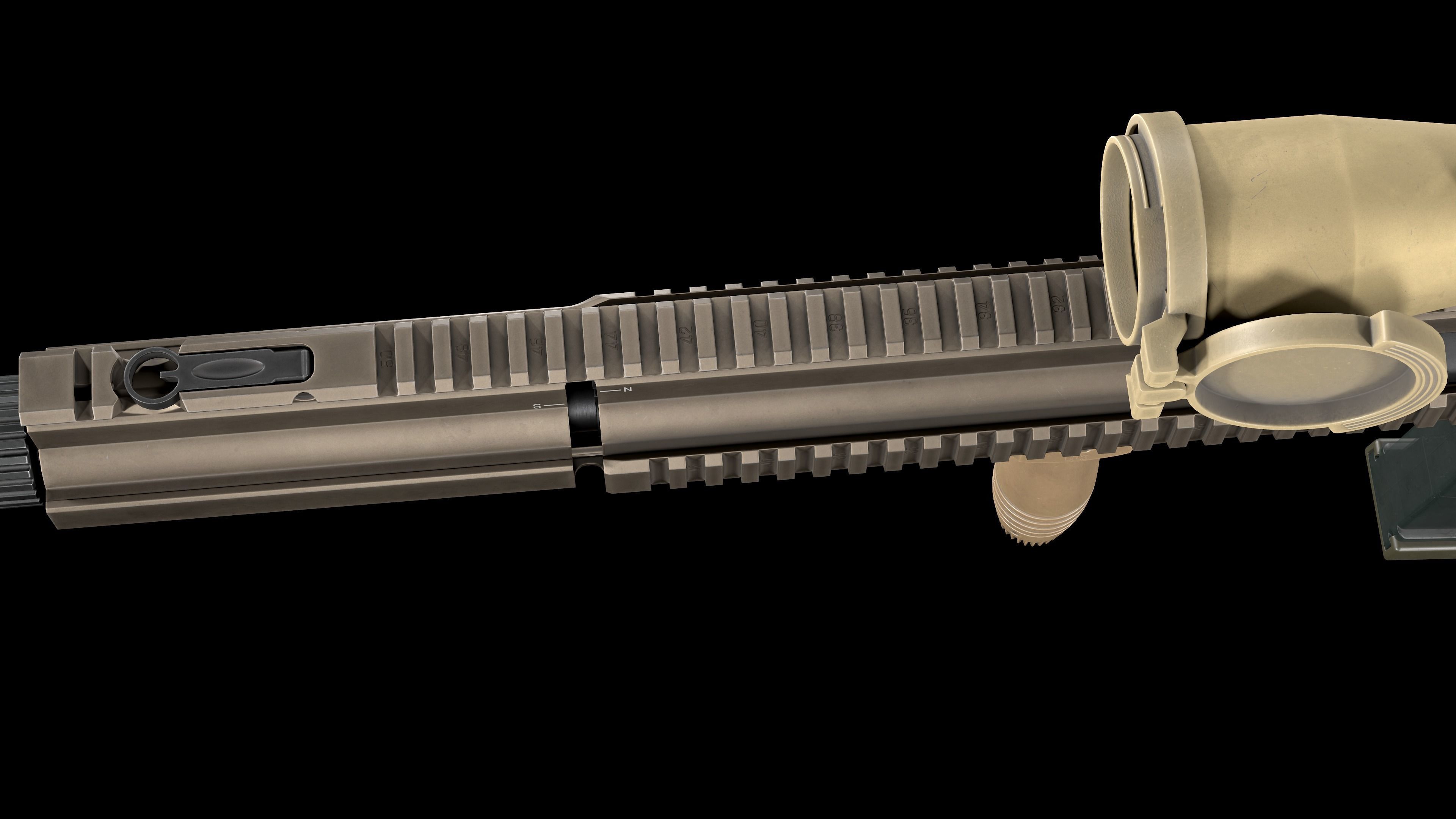 3D model Tactical Modular Sniper Rifle HK G28 VR / AR / low-poly | CGTrader