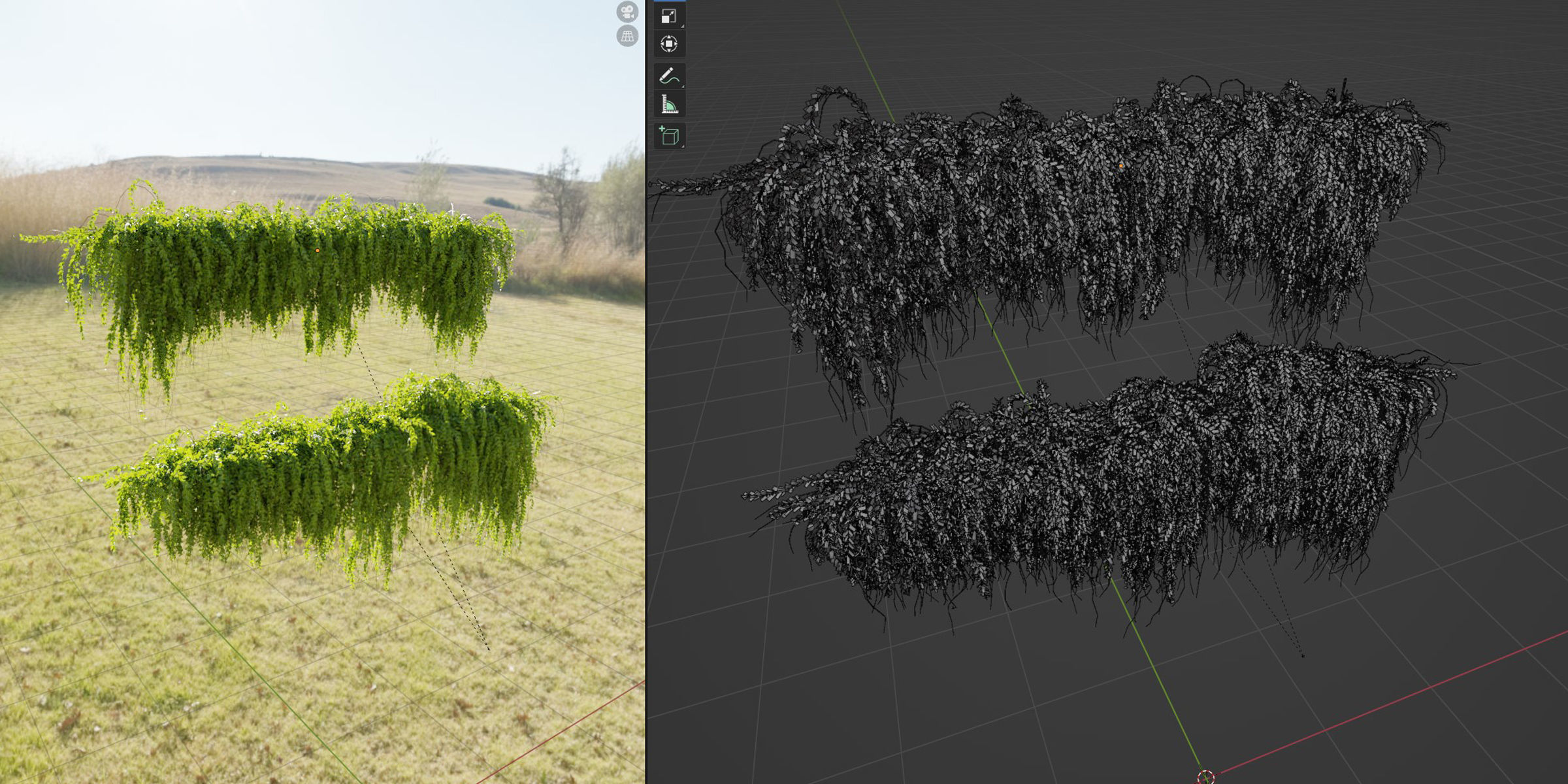 Hanging wall plants vol 118-Blender 3D model_5