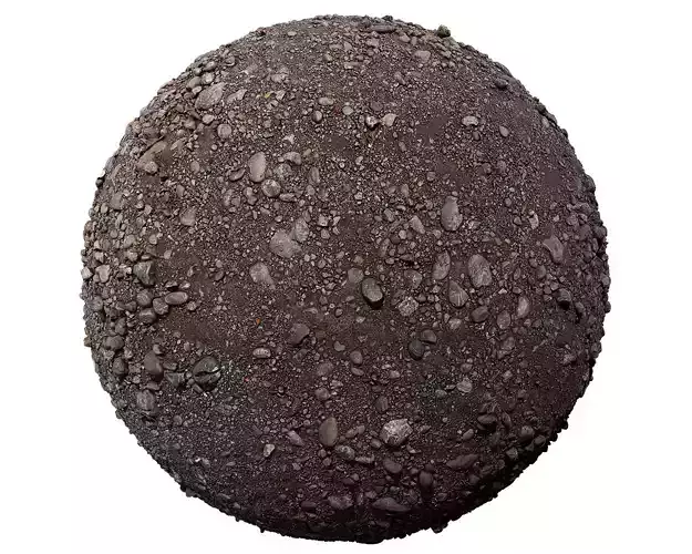 Ground Terrain Gravel and Pebble Stone PBR Texture