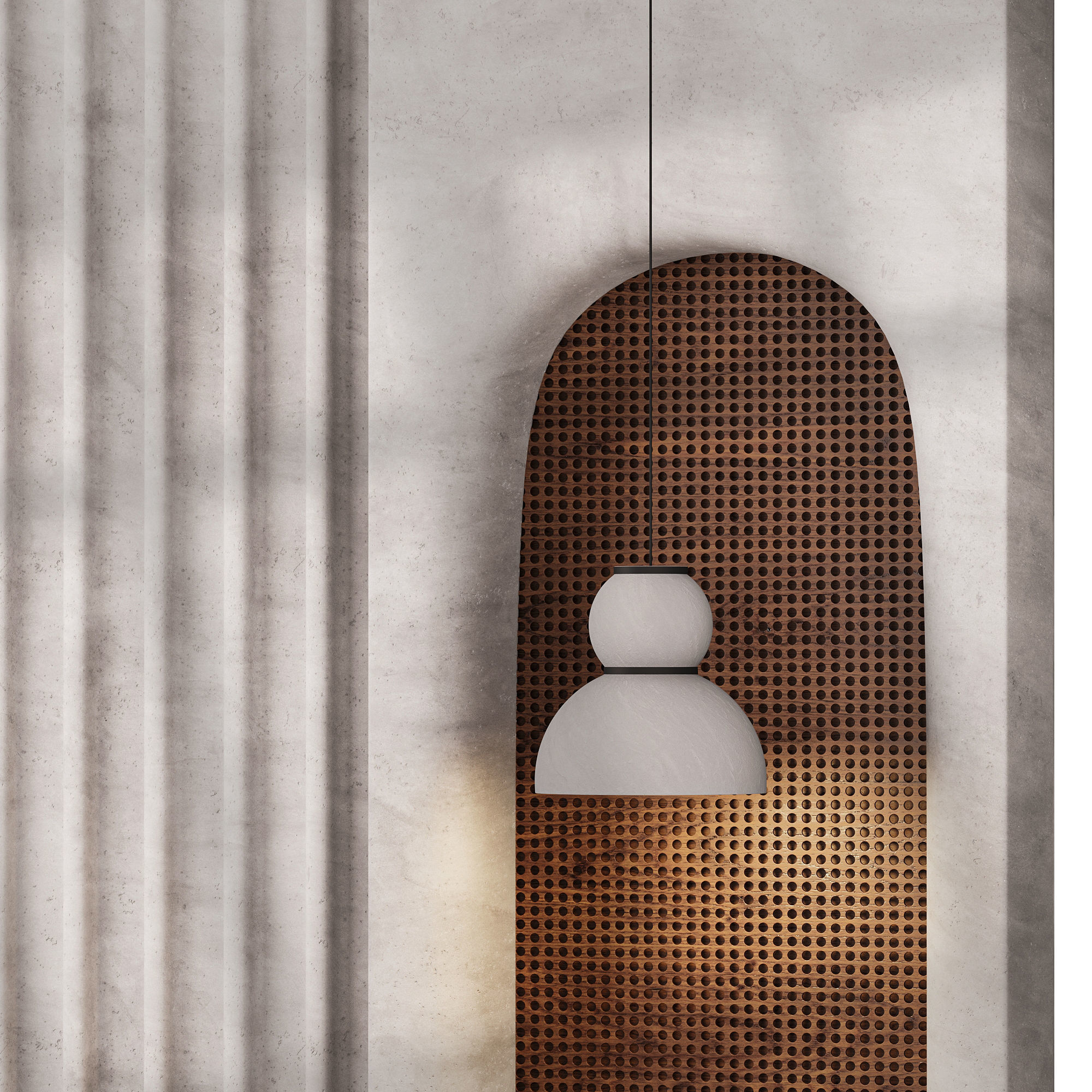 Headboard 3d Panel 3 Low-poly 3D model_2