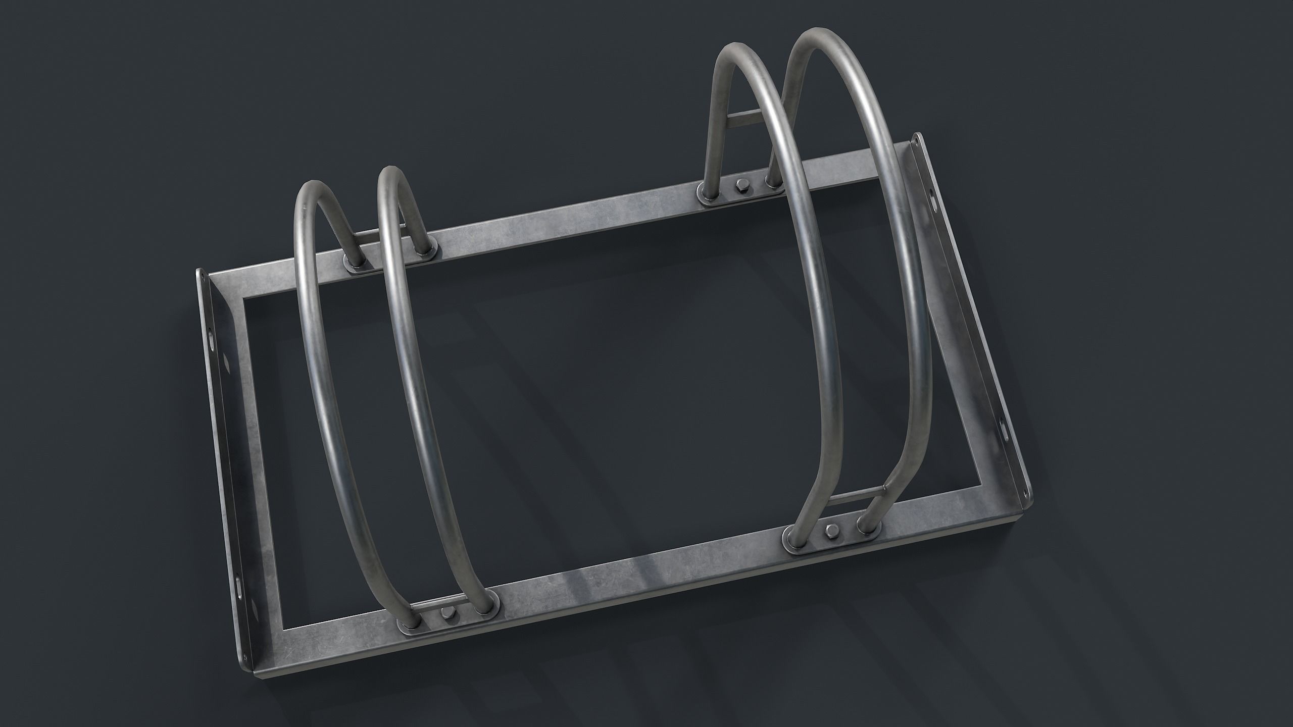 Bike Rack 3 PBR Game Ready Low-poly 3D model_15
