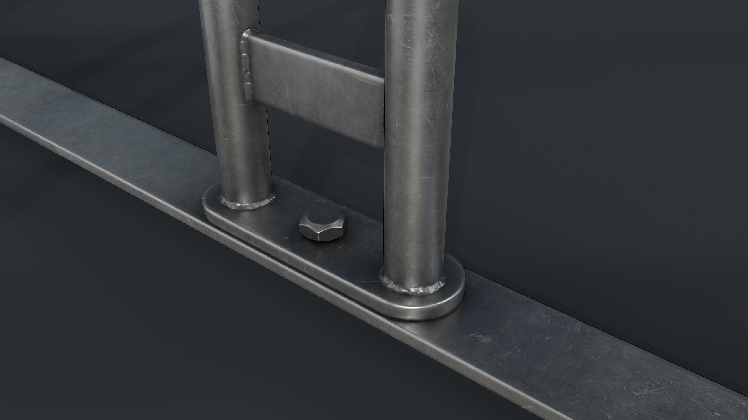 Bike Rack 3 PBR Game Ready Low-poly 3D model_14