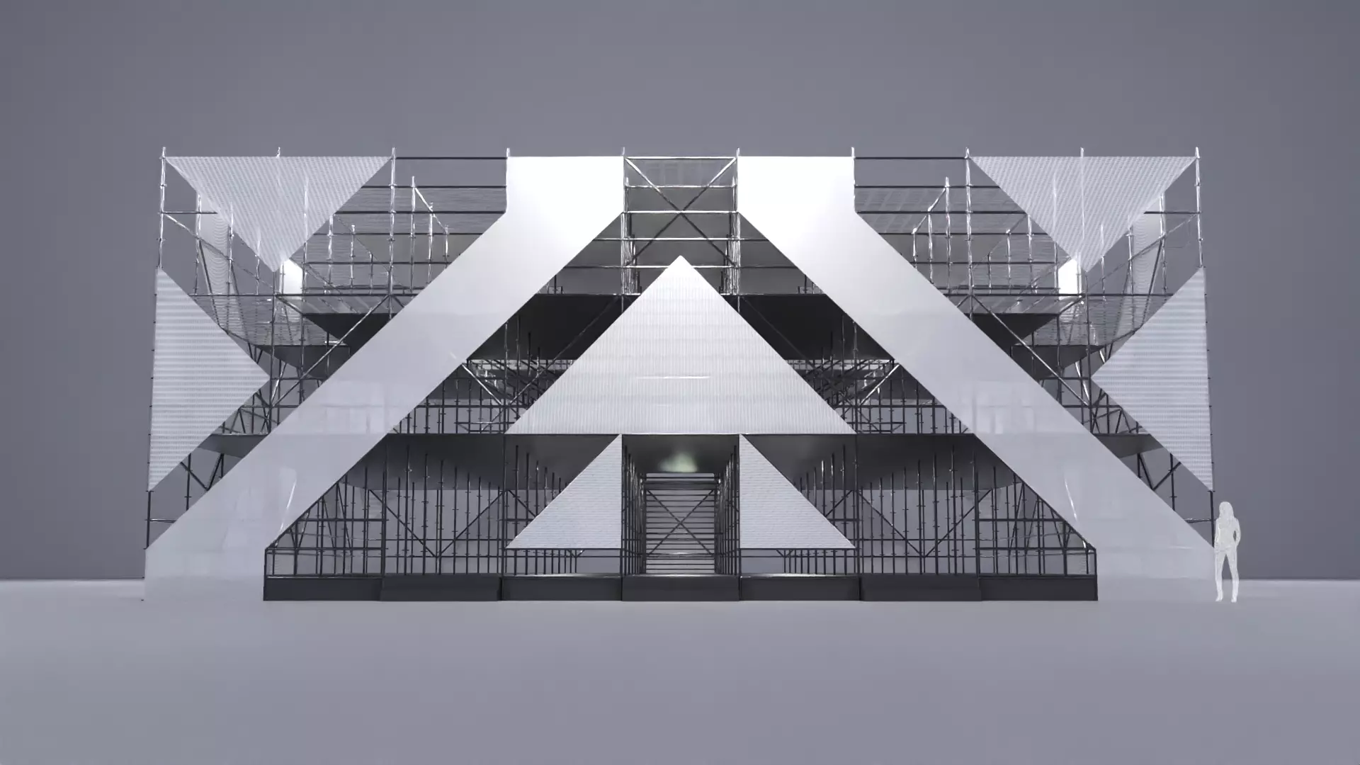 Layher Structure Pavilion 3 3D model