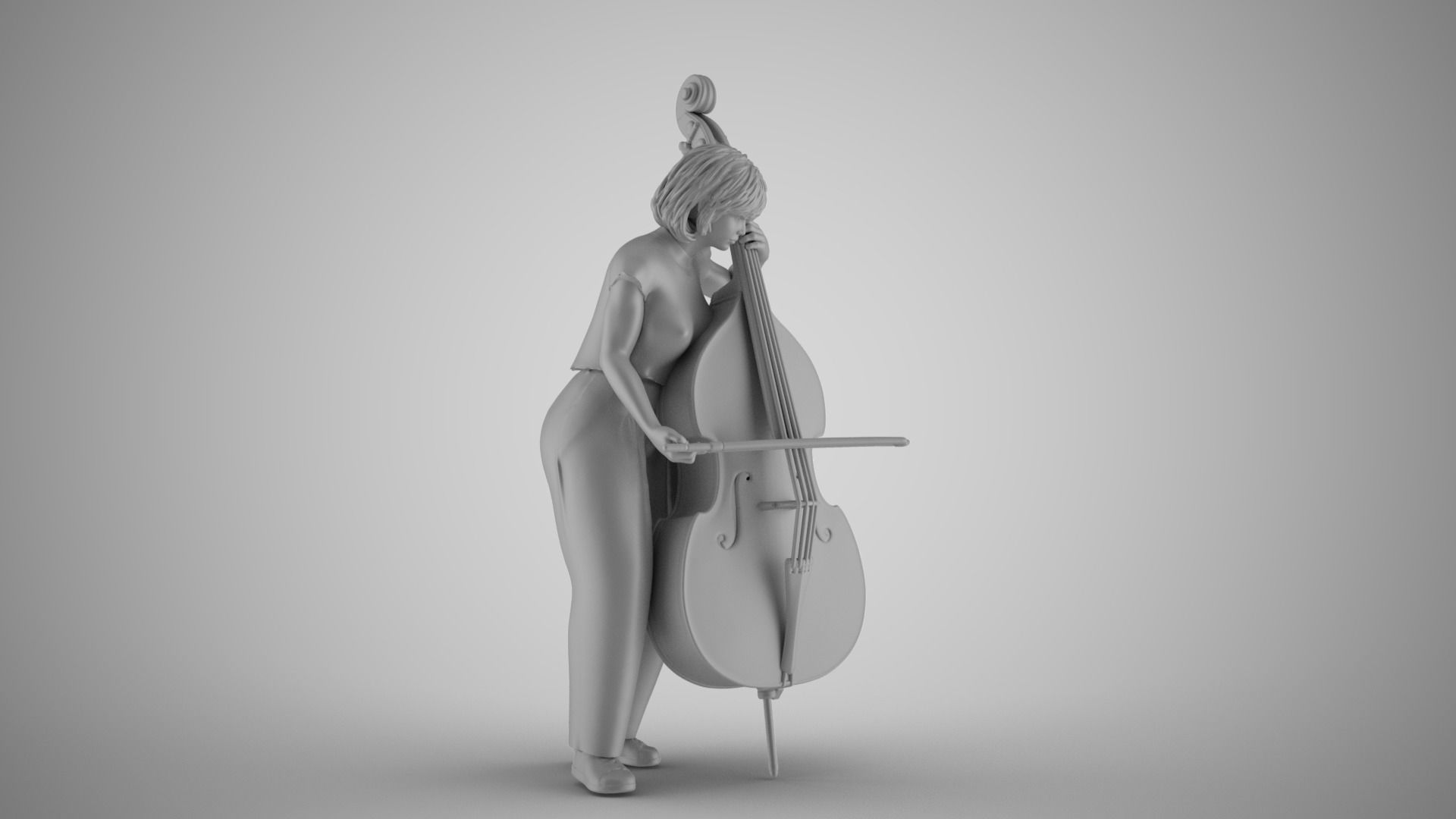 Female Bass Payer 3 3D print model_21