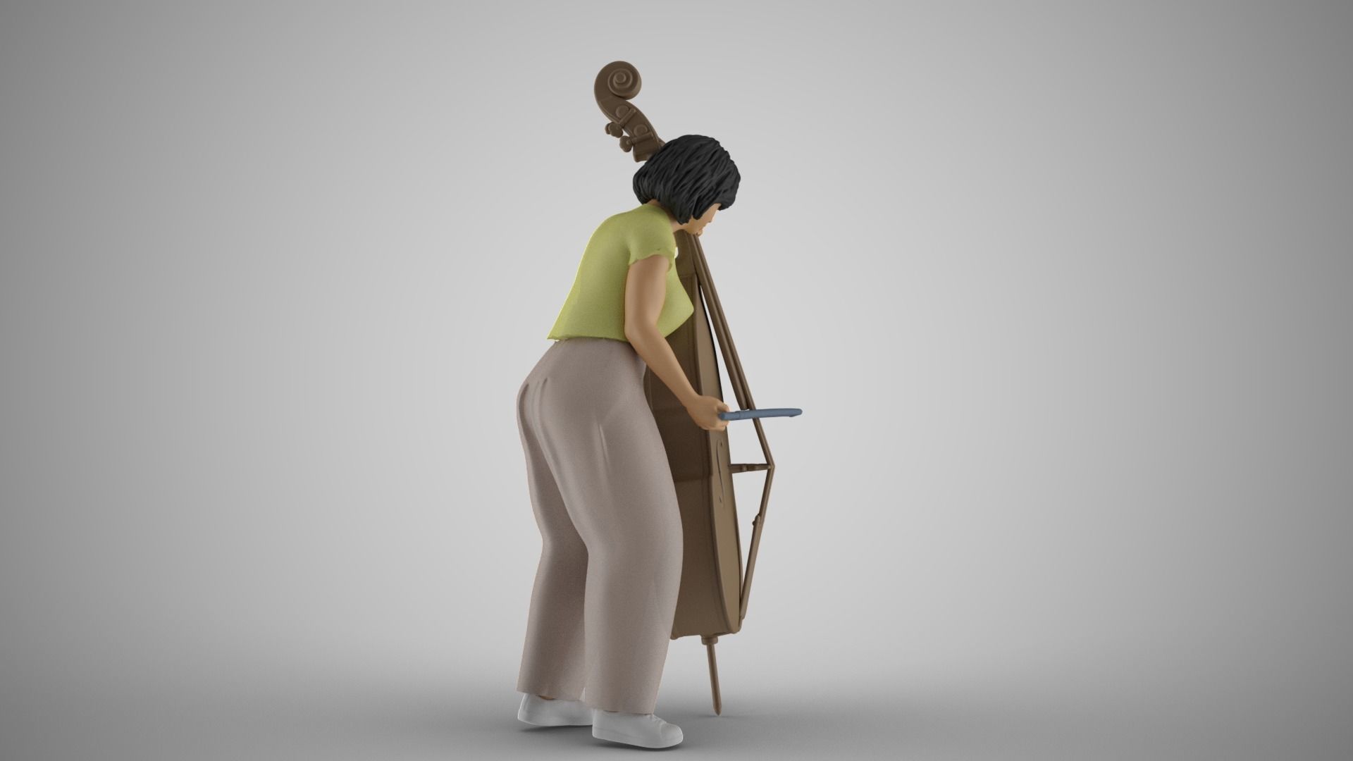 Female Bass Payer 3 3D print model_13