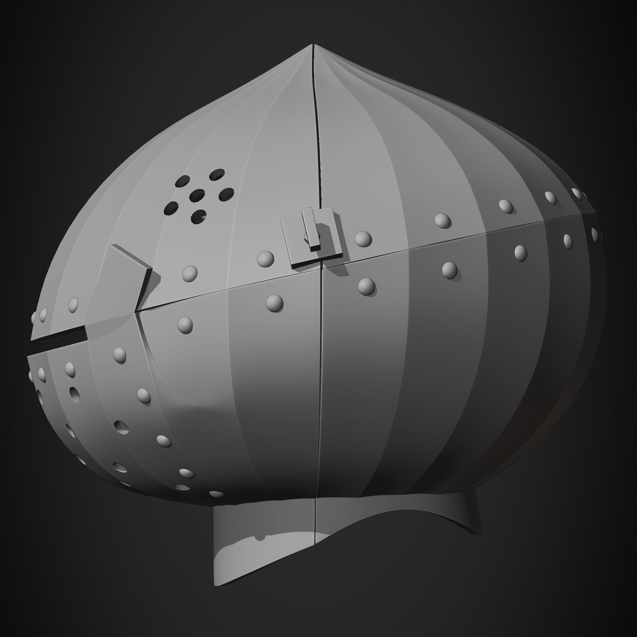Siegmeyer of Catarina Helmet for Cosplay 3D print model_17