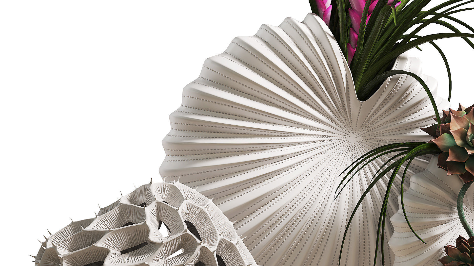 Spiral Vase Set 3D model_4