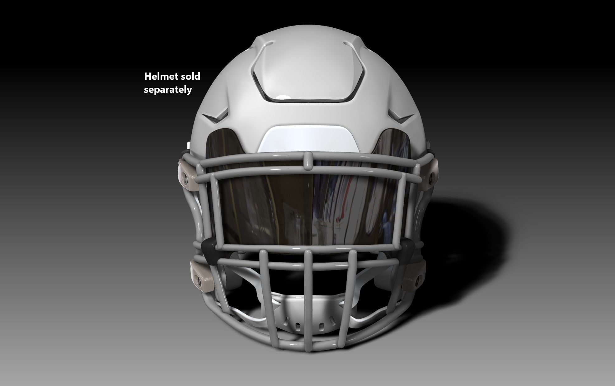 Oakley Visor and Facemask II for NFL Riddell SPEEDFLEX Helmet 3D model